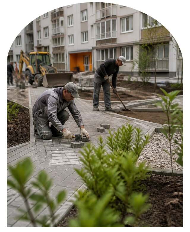 Благоустройство двора многоквартирного дома в Улане-Удэ